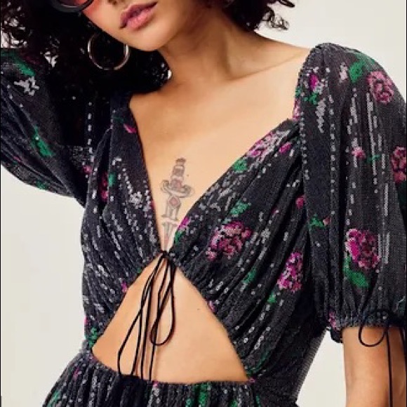 For Love and Lemons Every Rose Sequin Mini Dress - Picture 2 of 6